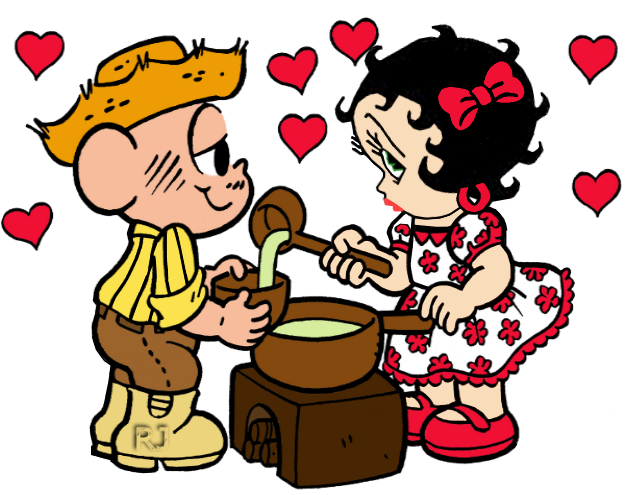 Young Lovers Gifs, Comic Book, Betty Boop, Evangelie, Clipart (700x600), Png Download
