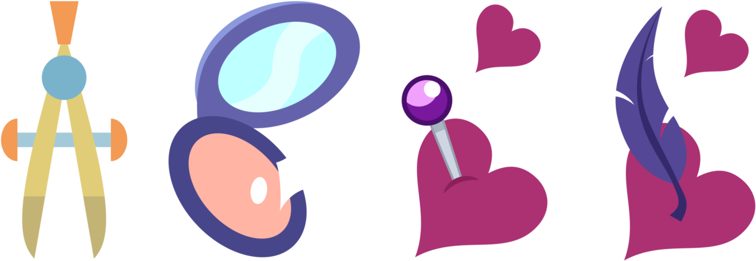 Canterlot Boutique Customers Cutie Clipart (1499x532), Png Download