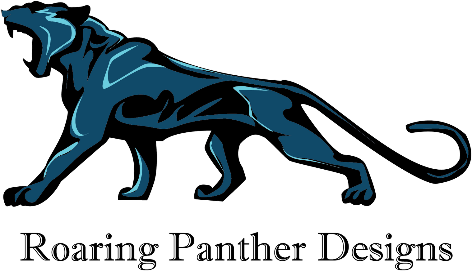 Drawing Panther Roaring Clipart (800x486), Png Download