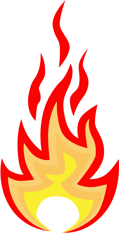 Hot Flame Clipart (462x833), Png Download