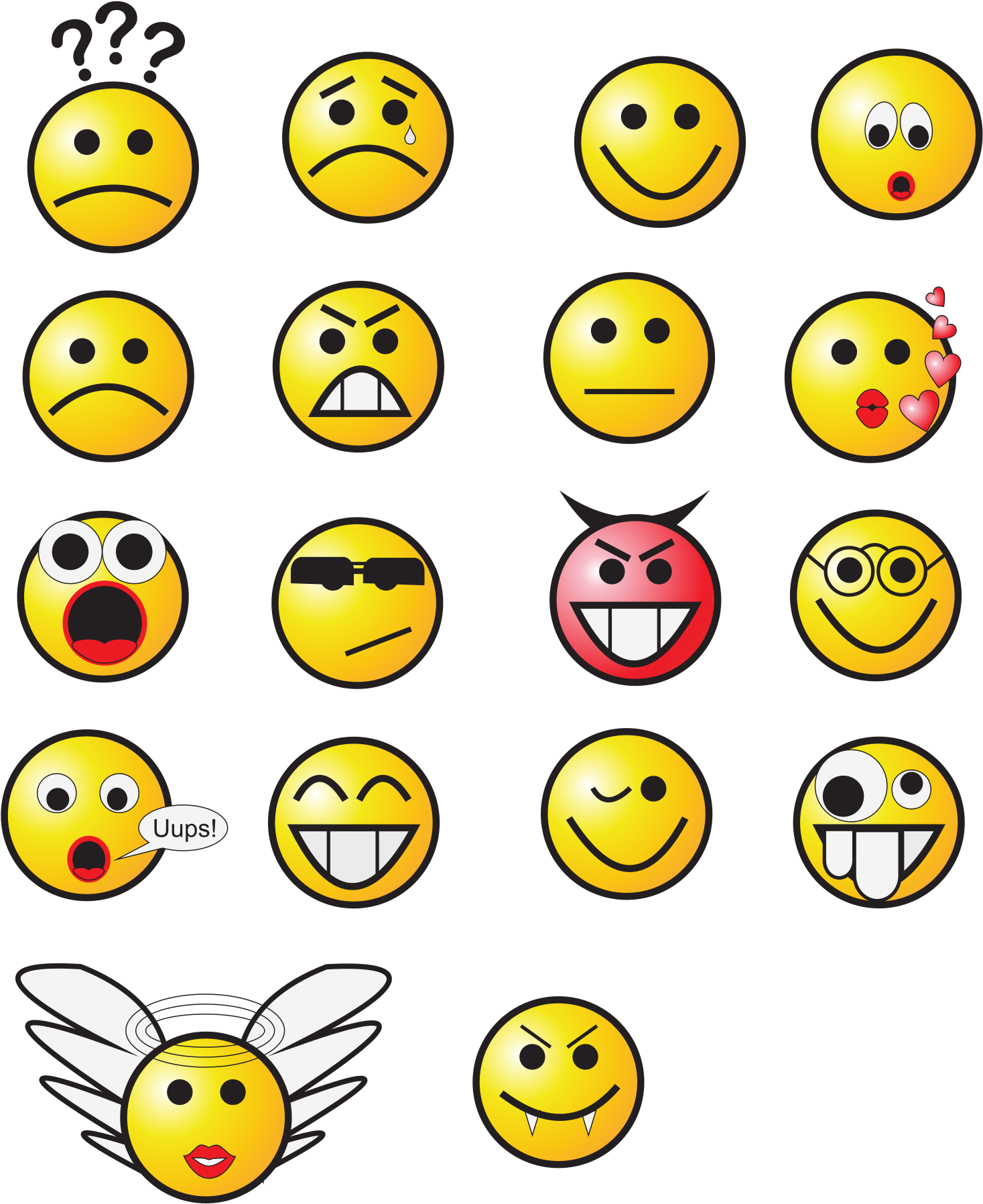 Smiley Clipart (1752x2400), Png Download