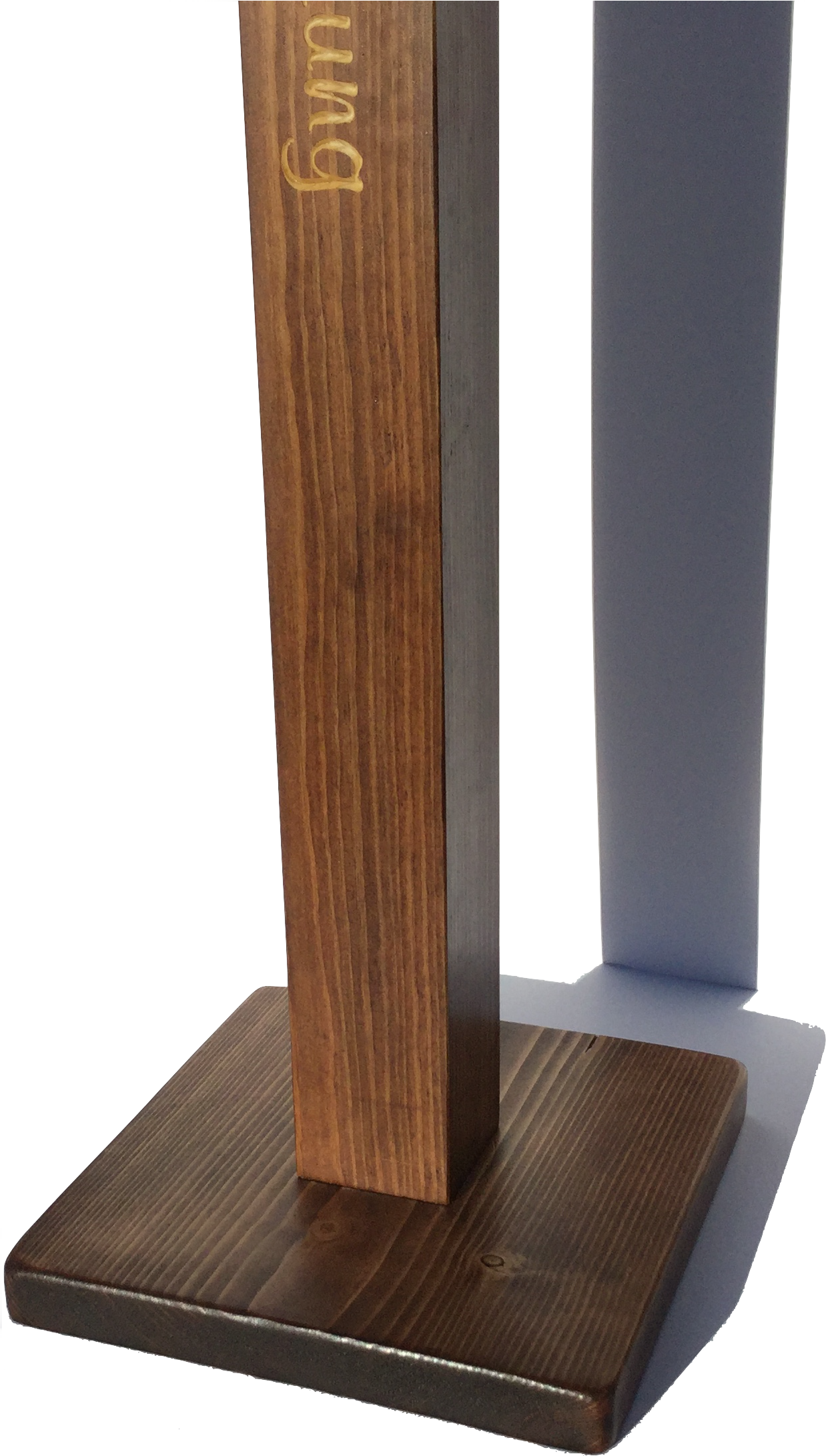 Antique Finish Wooden Freestanding Christmas Stocking Clipart (1877x2202), Png Download