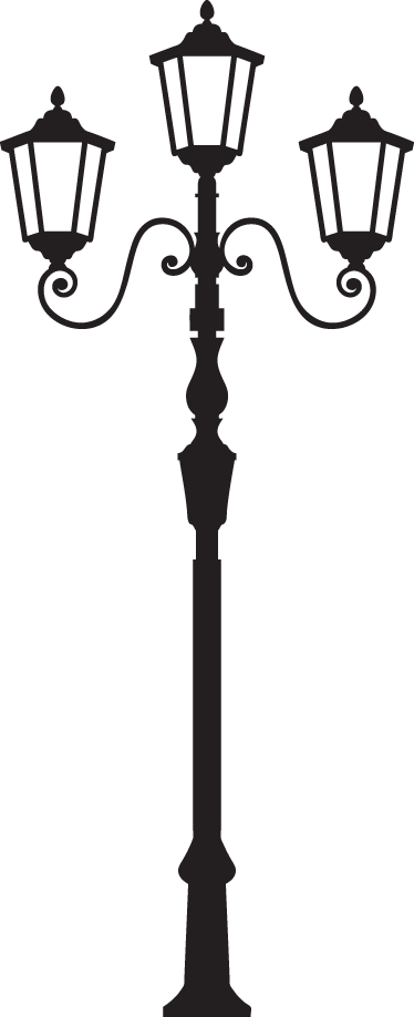 Retro Lamp Wall Sticker Clipart (374x918), Png Download