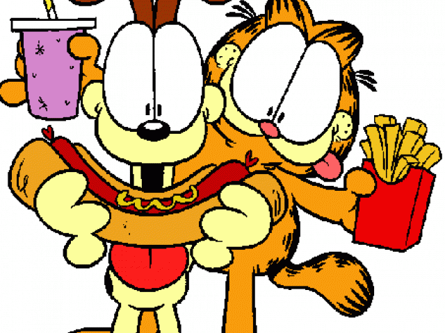 Garfield Clipart Garfield Odie - Png Download (640x480), Png Download