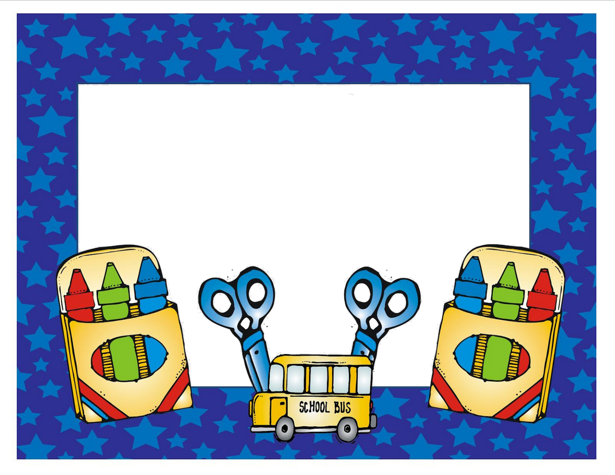 School Border, School Tool, Borders And Frames, School Clipart (1200x927), Png Download