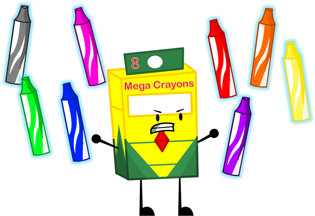 Crayons Clipart Box - Png Download (1024x705), Png Download