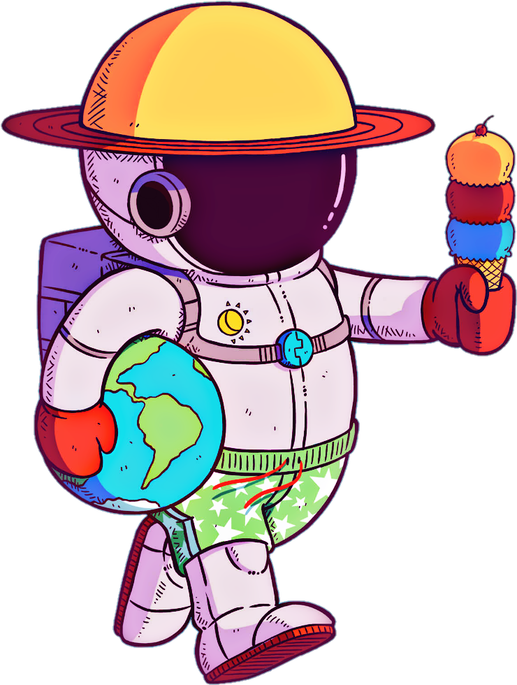 Adesivo Astronaut Astronomy Astronauta Space Cartoonize Clipart (930x1039), Png Download