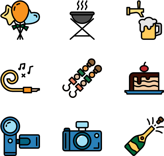 Celebration Party Clipart (600x564), Png Download