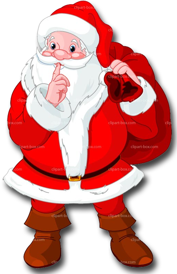 Clipart Santa Coffee - Png Download (580x900), Png Download