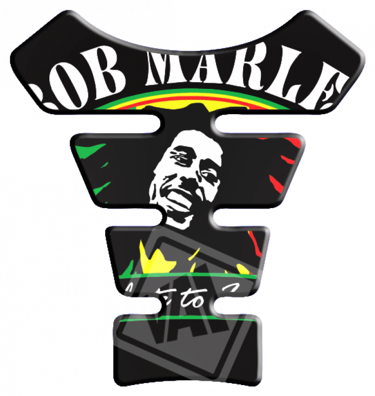 Adesivo Protetor De Tanque Bob Marley Clipart (800x800), Png Download