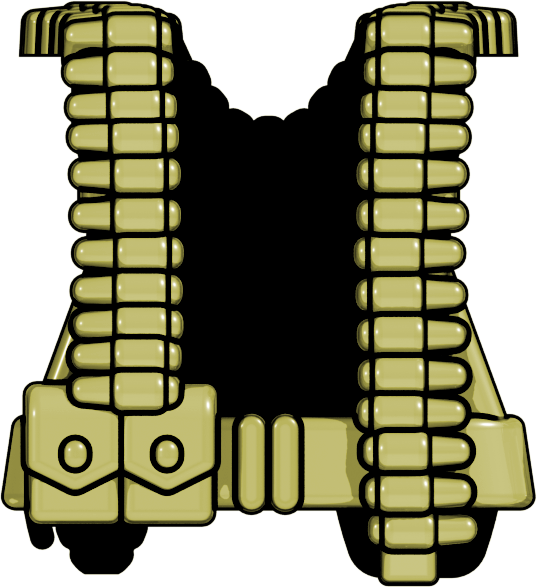 Brickarms Us Gunner- Wwii Web Gear Clipart (537x587), Png Download