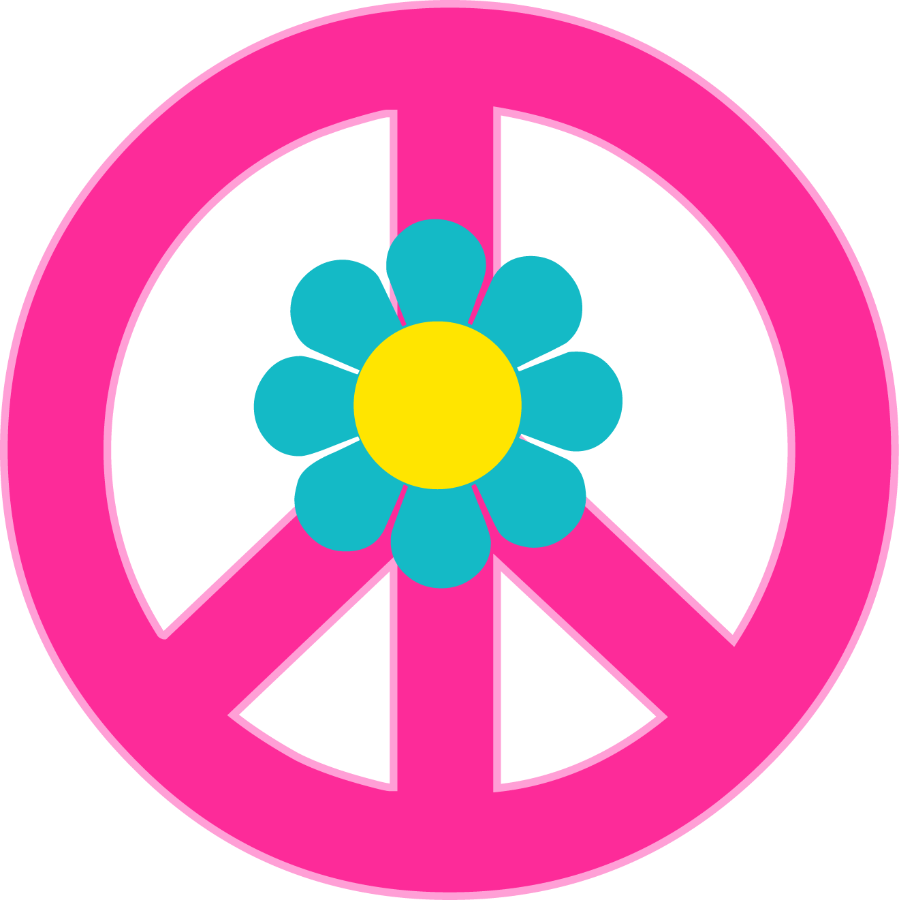 Pe☮ce ‿✿⁀ Paz Hippie, Hippie Peace, Happy Clipart (899x900), Png Download