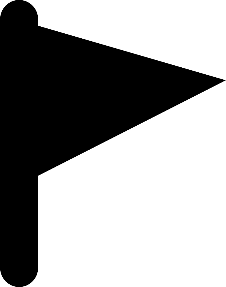 Pennant Svg White Clipart (774x980), Png Download