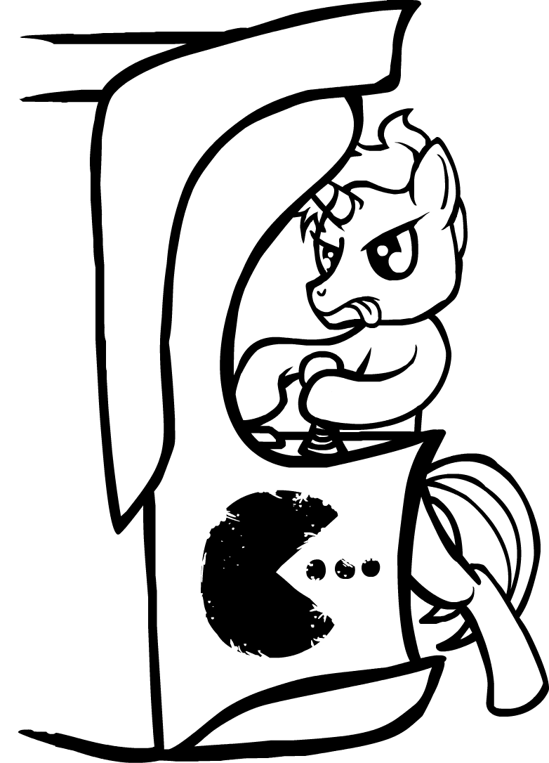 Oc Playing An Arcade Game Clipart (782x1086), Png Download