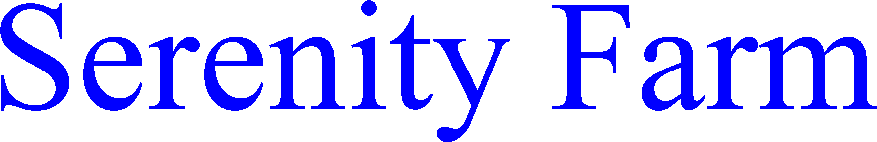 Serenity Farm Is A Locally Owned And Operated 501 (3) Clipart (1837x379), Png Download