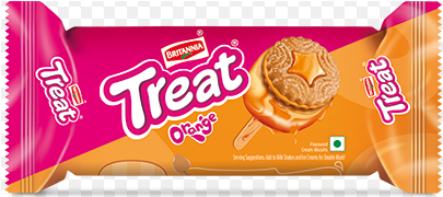 Britannia Treat- Orange Biscuit Clipart (800x800), Png Download