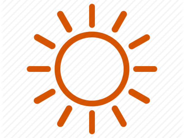 Bright Clipart Weather Sunny - Png Download (640x480), Png Download