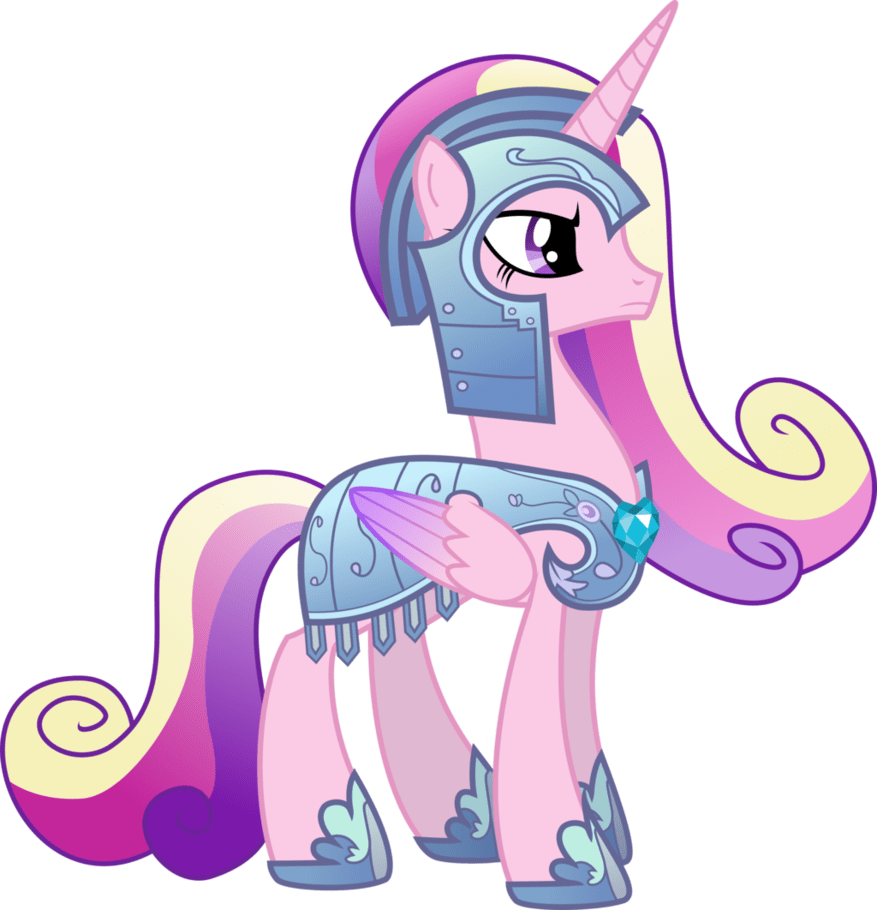Princess Cadance In Royal Armor By Memershnick Clipart (877x910), Png Download