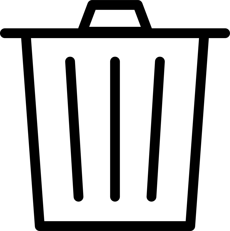 Royalty Free Library Thin Recycle Garbage Svg Png Icon Clipart (980x982), Png Download