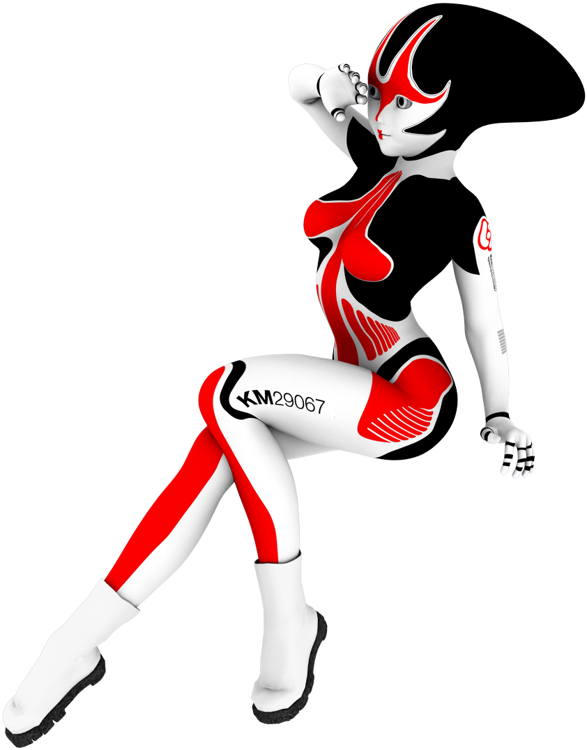 Girl Sexy Robot Dro Clipart (1500x2000), Png Download