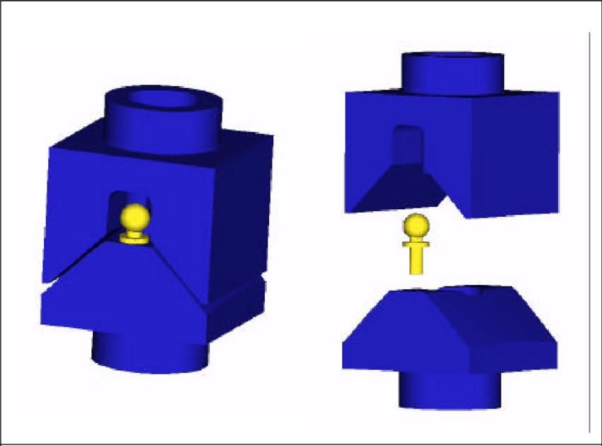 Canoe Ball Coupling Assembly With Tooling Ball Measurement Clipart (850x629), Png Download