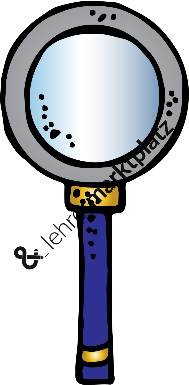 Magnifying Clipart Melonheadz - Png Download (800x1630), Png Download