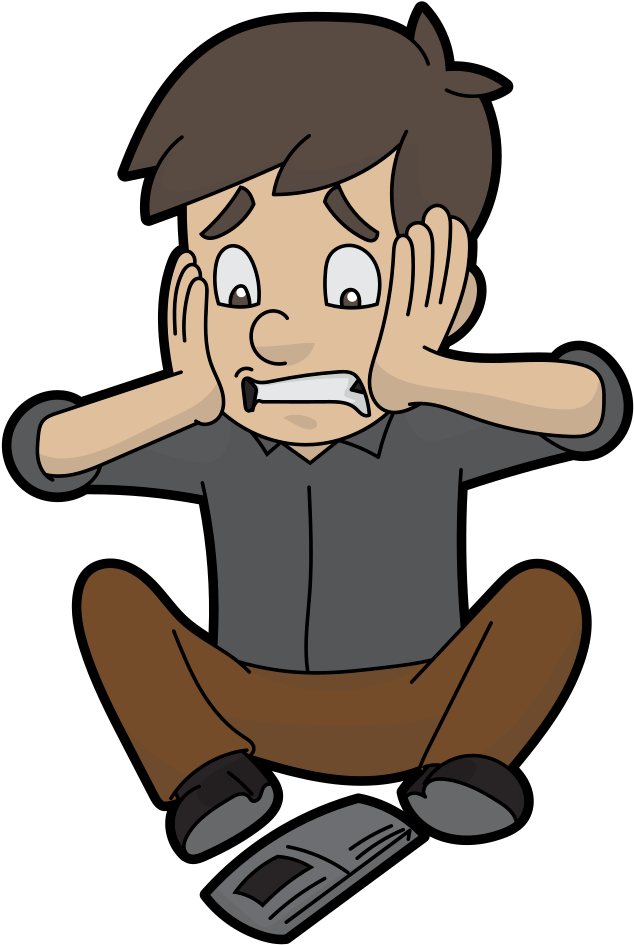 Bankrupt Cartoon Guy In Panic Clipart (556x768), Png Download