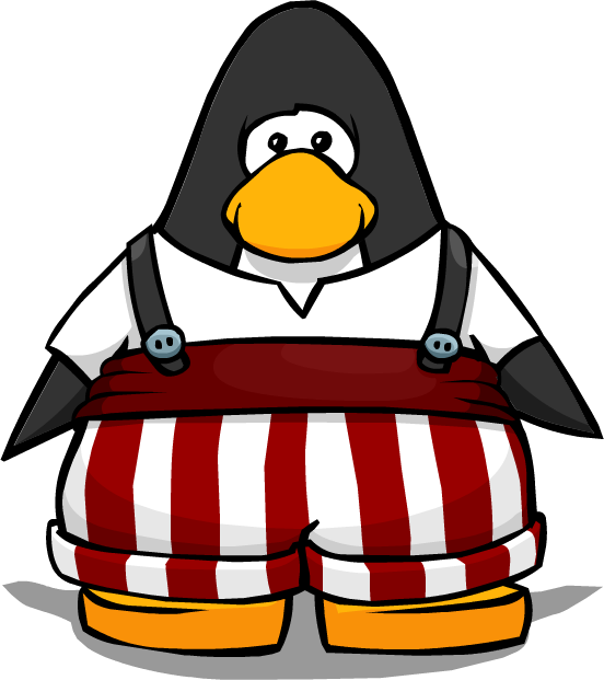 Striped Overalls On A Player Card Clipart (552x621), Png Download