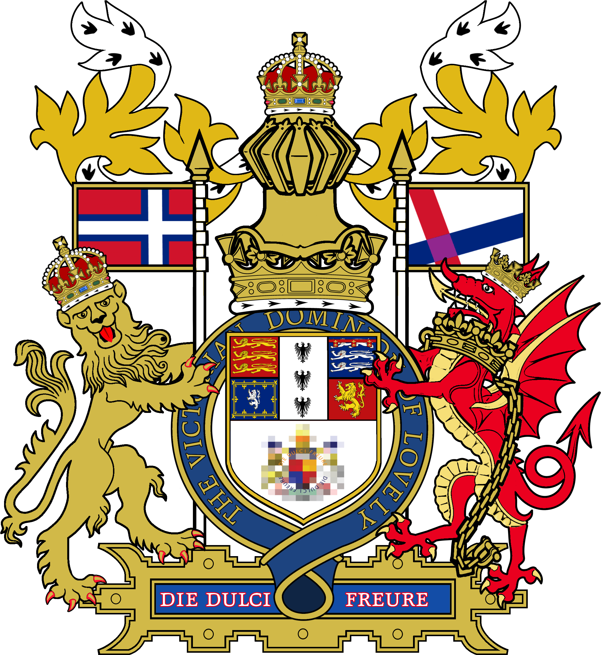 Royal Coat Of Arms As Used In Lovely Clipart (2075x2259), Png Download