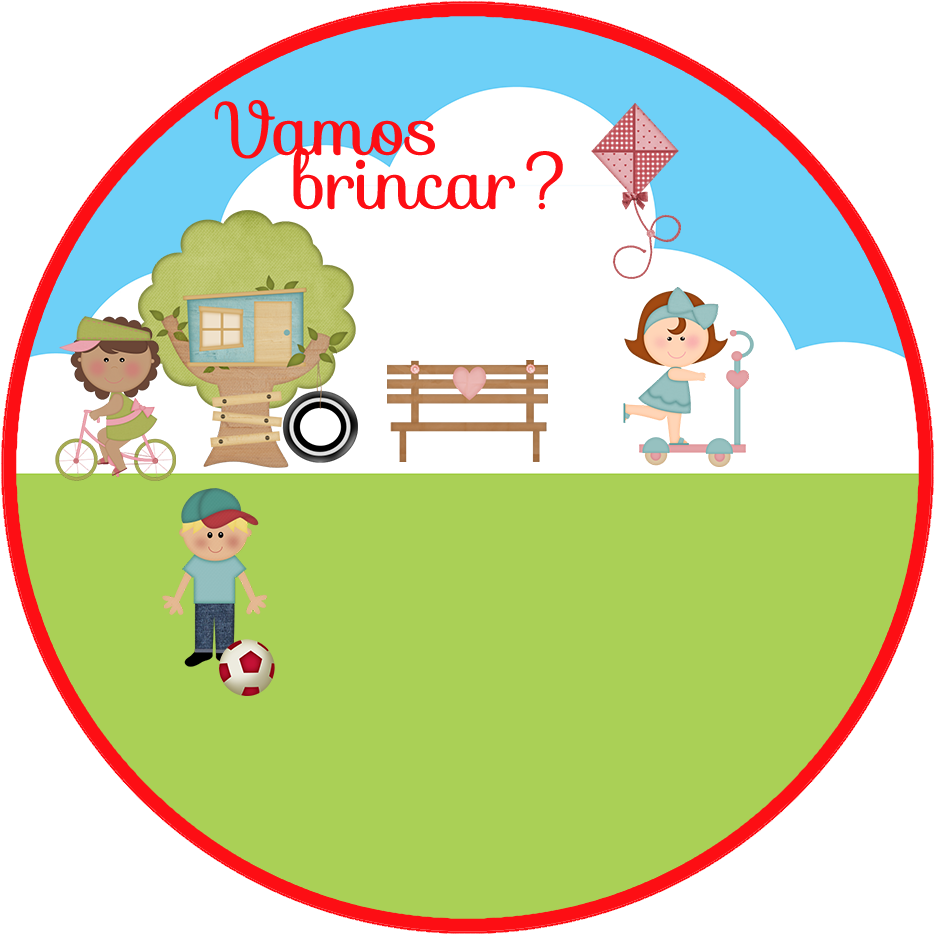 Kit Digital Aniversário Brincadeira De Criança"vamos Clipart (980x980), Png Download