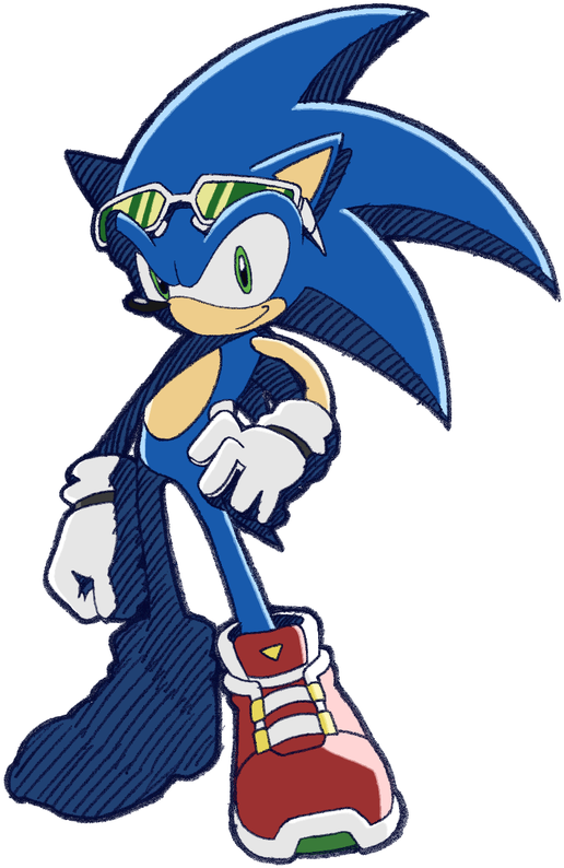 Sonic Riders Clipart (518x800), Png Download