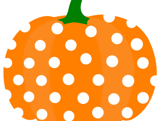 Pumpkin Clipart Polka Dot - Png Download (640x480), Png Download