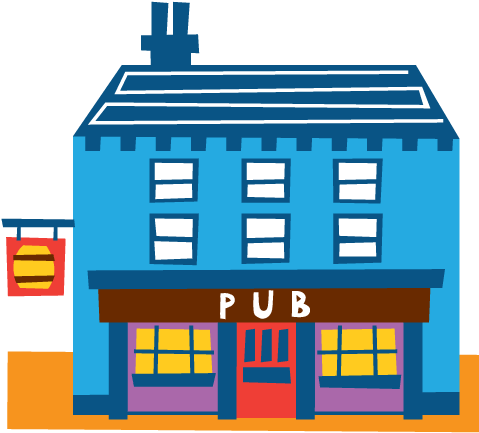 Irish Pub Label Design Clipart (566x566), Png Download