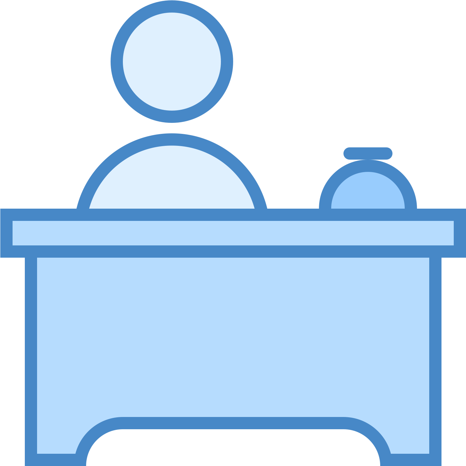 Front Desk Icon Clipart (1600x1600), Png Download