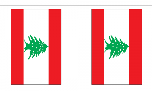 Lebanon Flag Bunting Clipart (600x600), Png Download