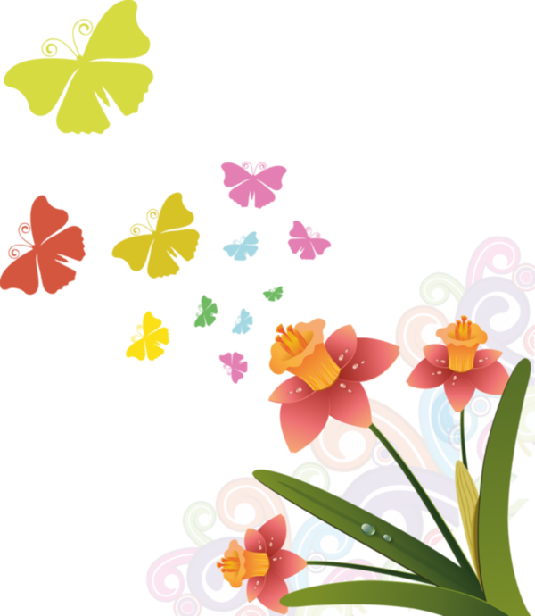 Vector Graphics, Flower Power, Clip Art, Frames, Moldings, - Png Download (600x690), Png Download