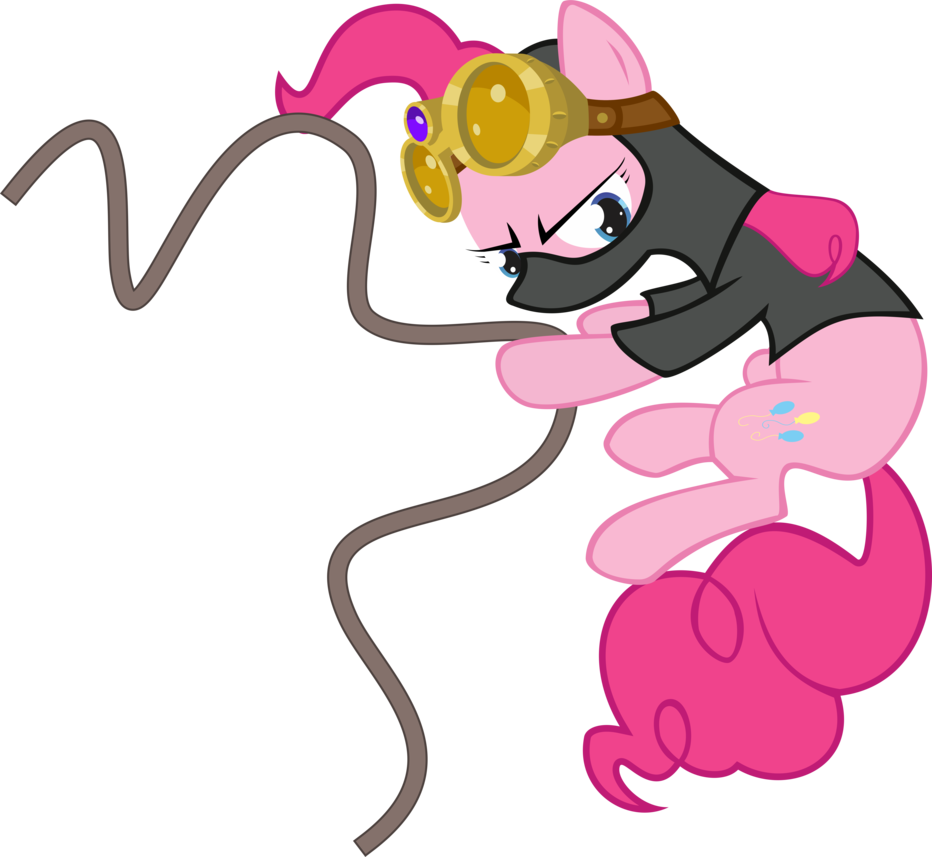Pinkie Pie Spy Vector By Mozlin Clipart (932x857), Png Download