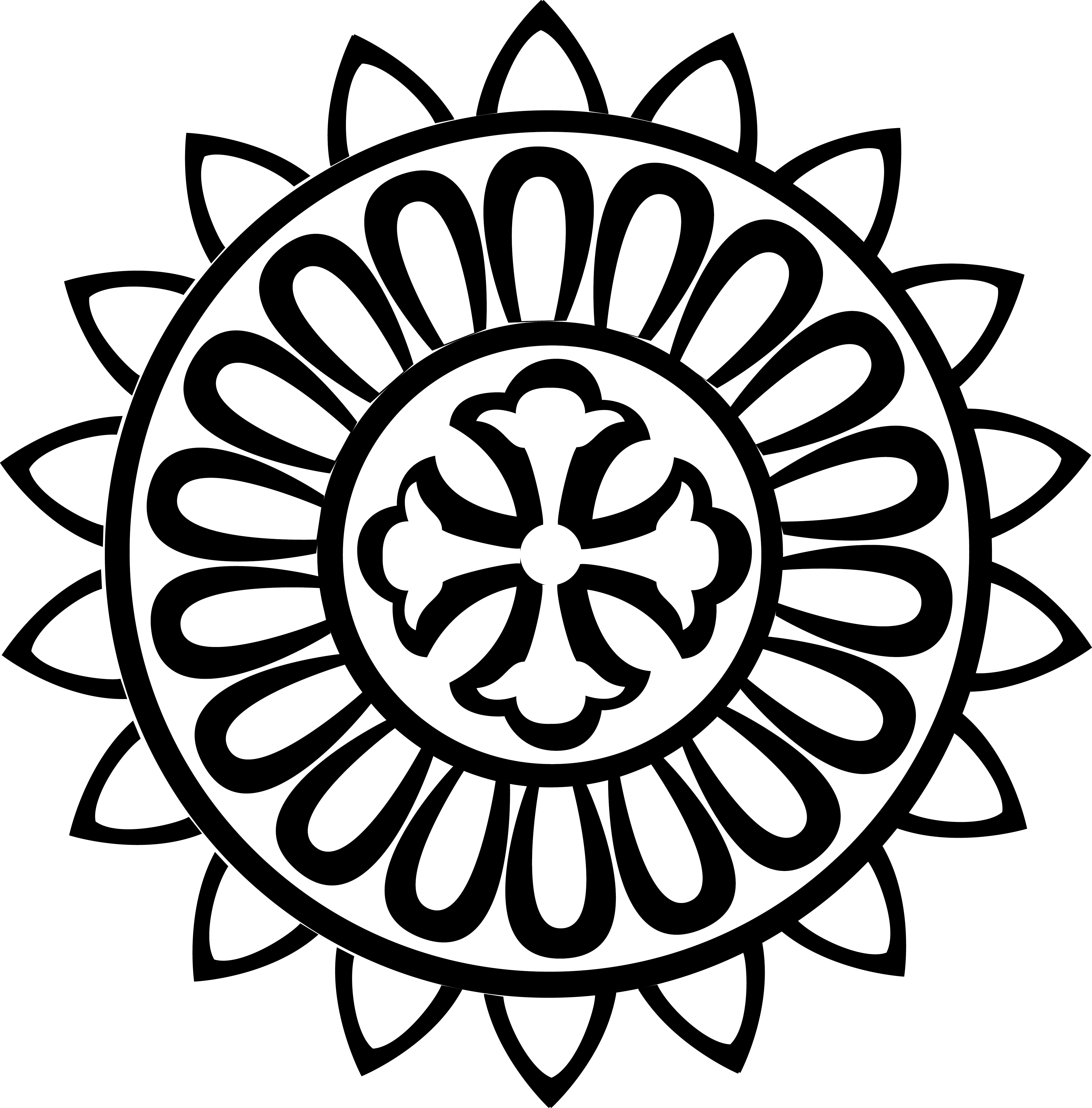 Coloring Book Therapy Halo At Yojohan Image Garden Clipart (4135x4194), Png Download