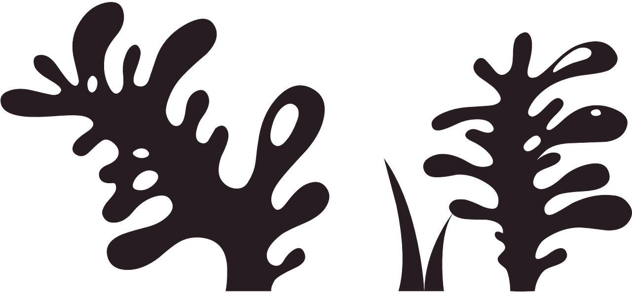 Plant Black Nature Silhouette Png Image Clipart (1280x640), Png Download
