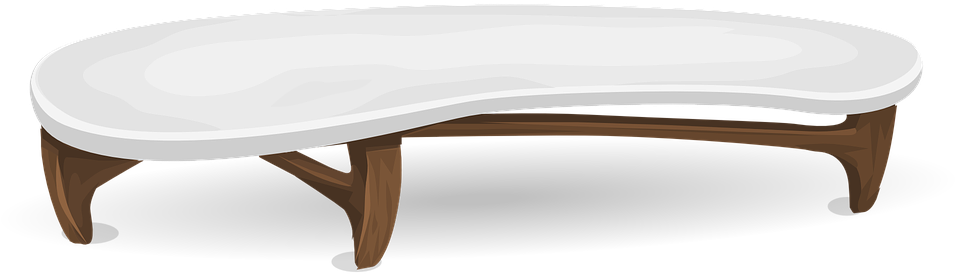 Coffee Table Png Coffee Table Table Furniture White Clipart (960x480), Png Download