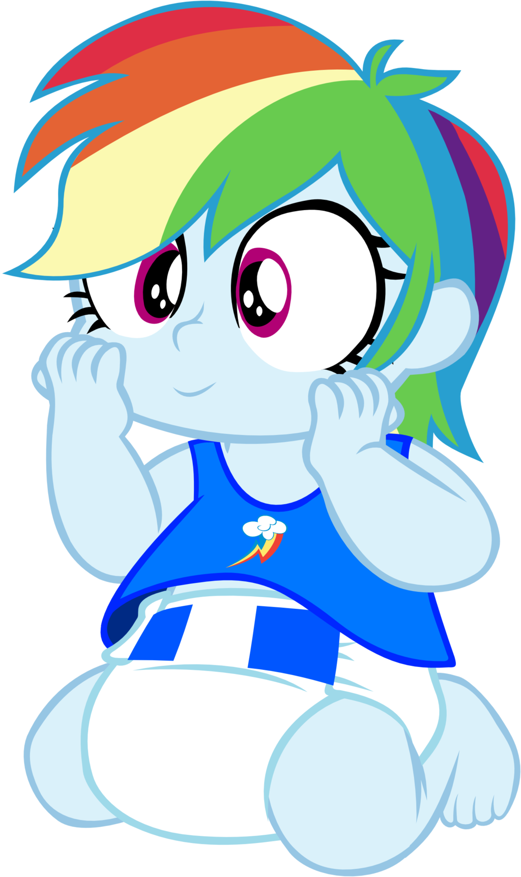 Baby Equestria Girl Rainbow Dash By Megarainbowdash2000 Clipart (1024x1724), Png Download