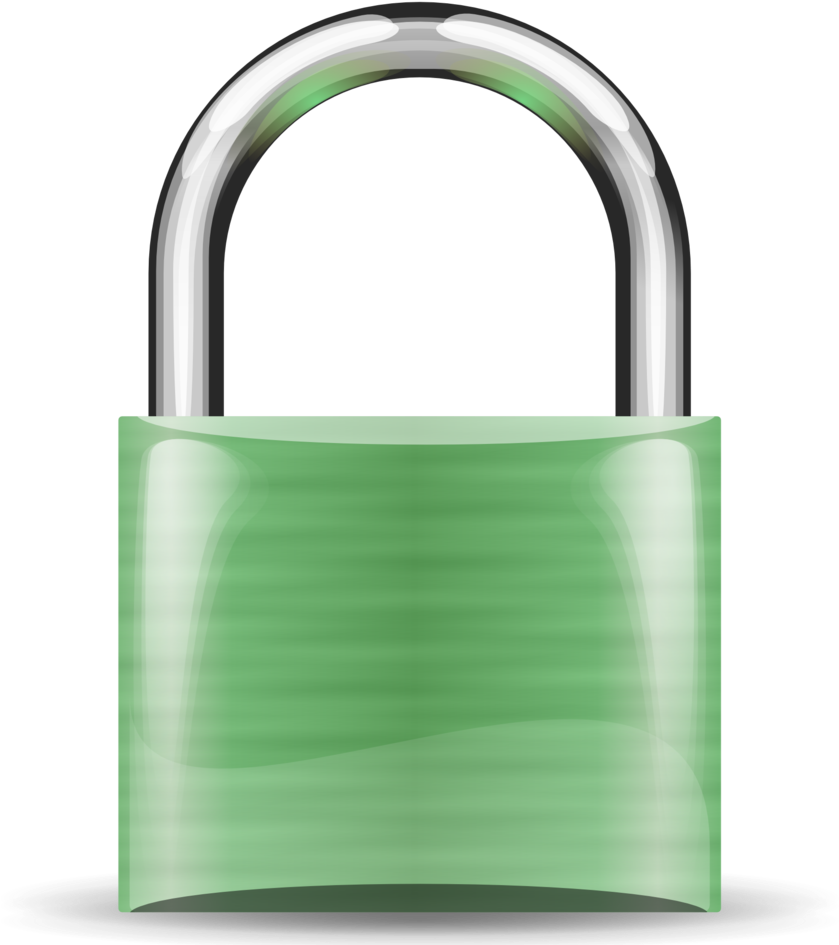 Padlock Green Clipart (958x958), Png Download