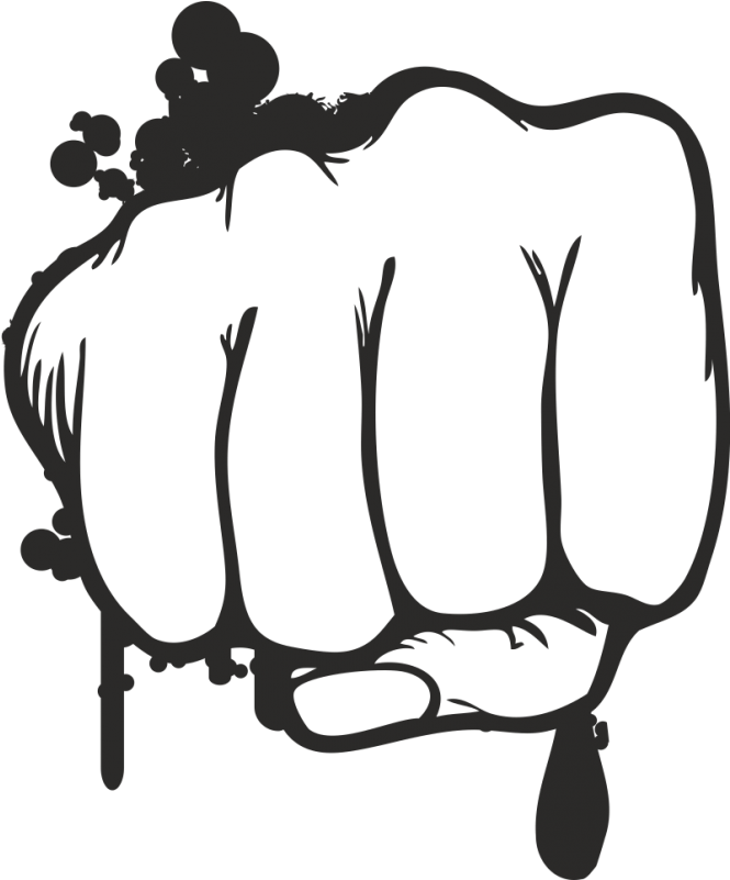 Free Download Grunge Fist Clipart Fist Clip Art - Png Download (800x800), Png Download