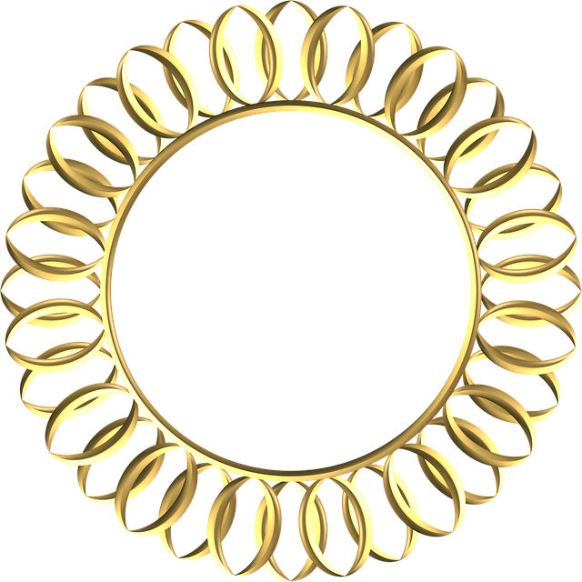 Frame, Gold, Ornate, Metal, Ornament, Decoration Clipart (640x640), Png Download