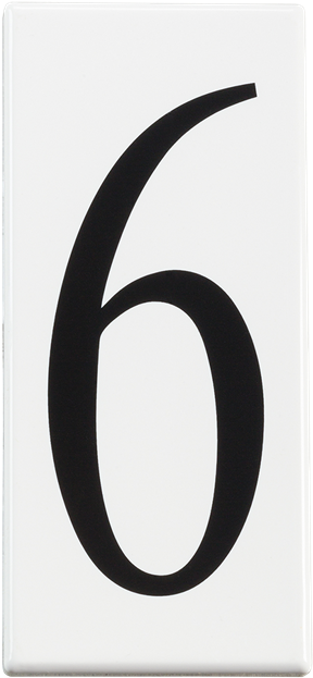 Kichler Address Light Number 6 Panel In White Pack Clipart (900x675), Png Download