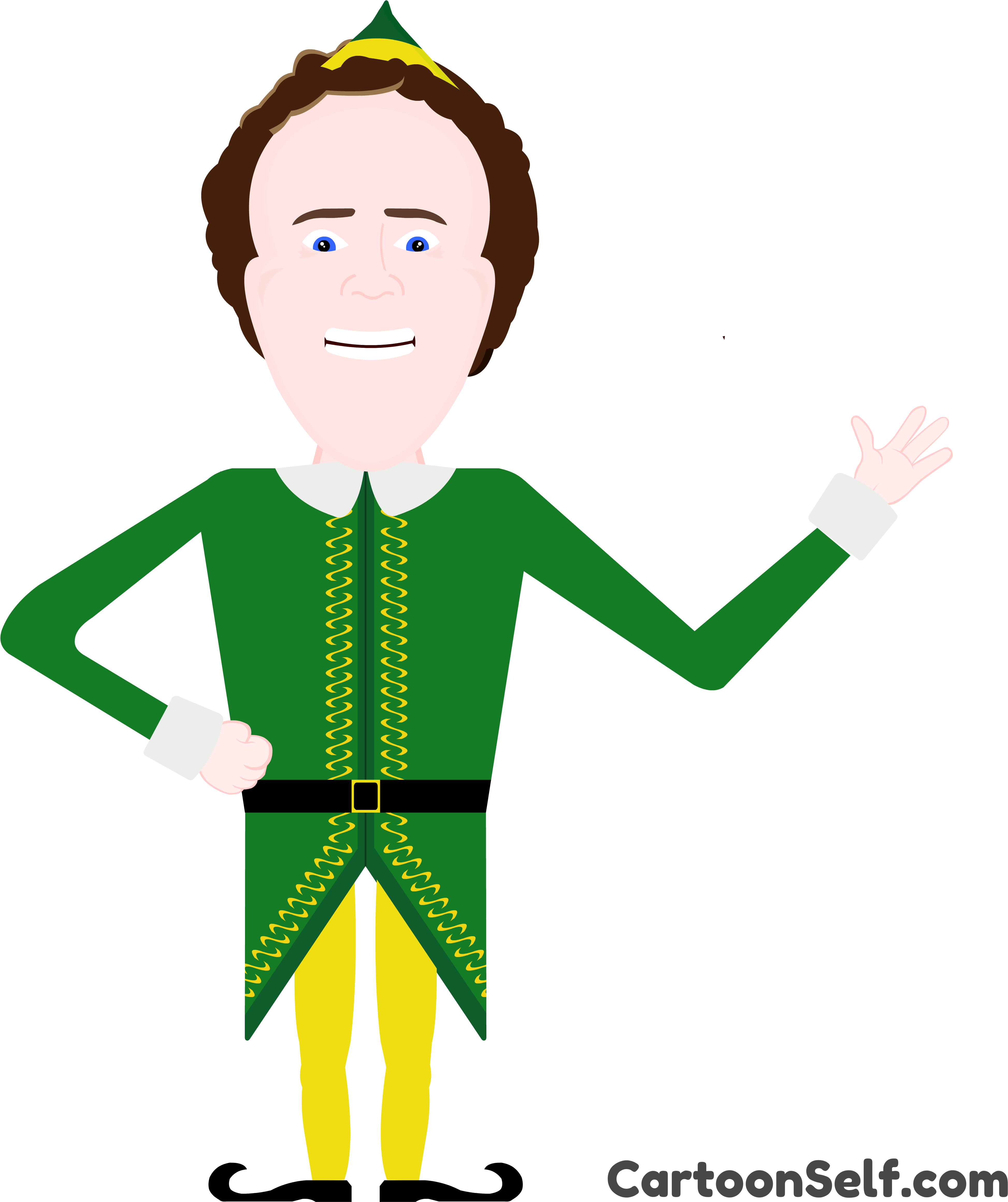 Buddy The Elf Wins You Over With His Sense Of Humor Clipart (3992x4670), Png Download