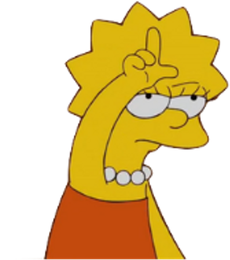 Lisasimpson Simpsons Yellow Clipart (1024x1024), Png Download