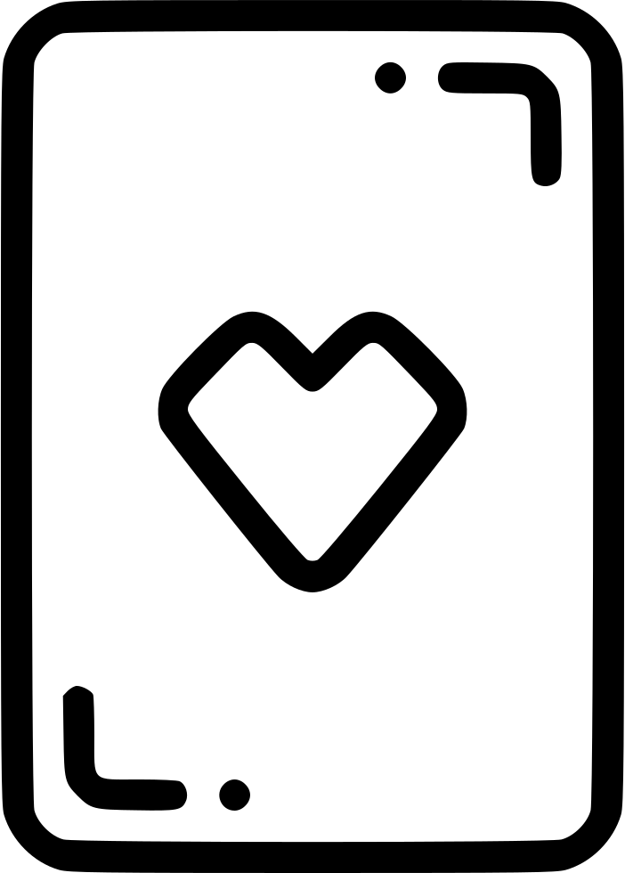 Casino Playing Card Heart Gamble Luck Comments Clipart (702x980), Png Download