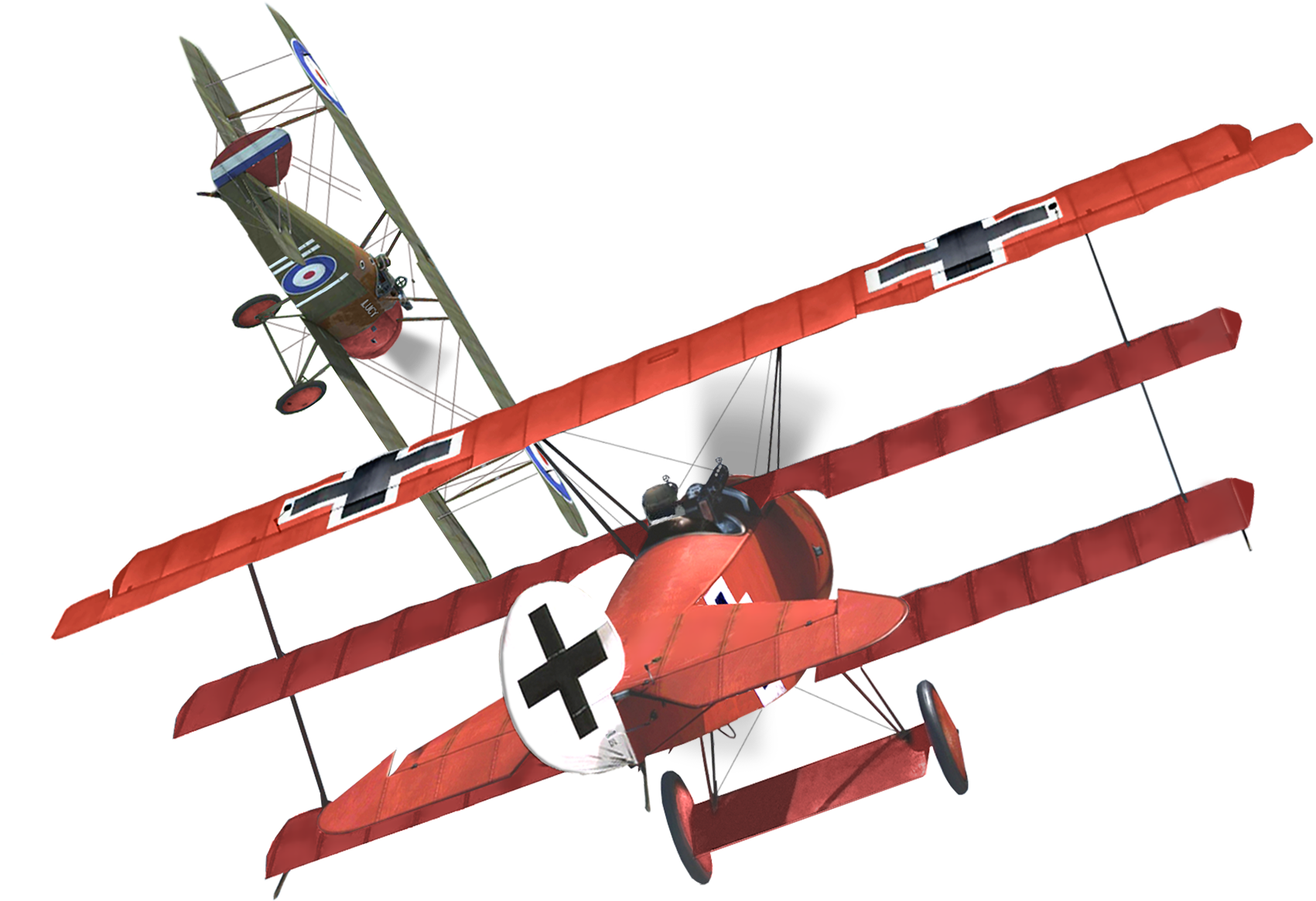 Plane Clipart Red Baron - Png Download (2048x1536), Png Download