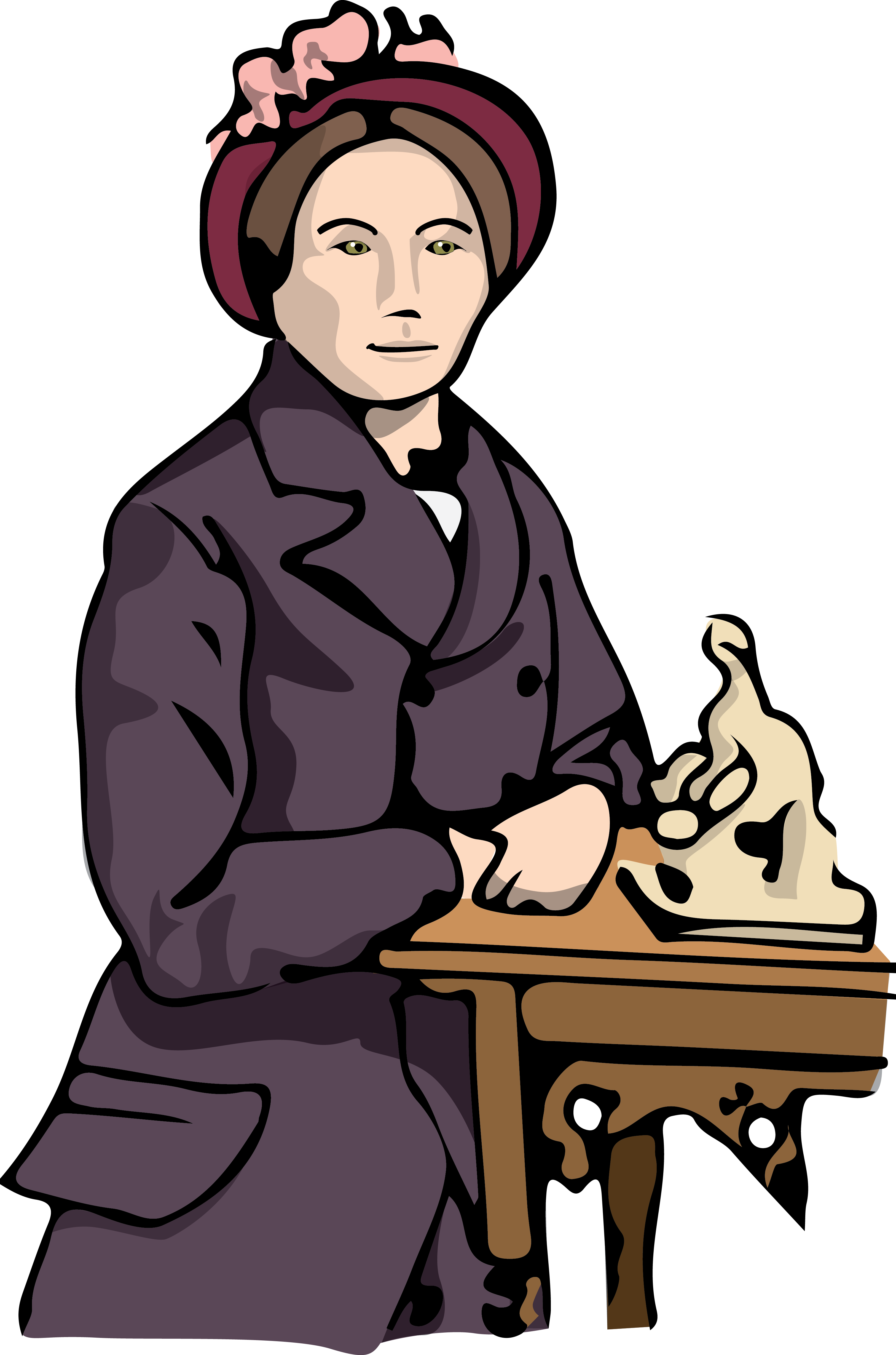 Susette “bright Eyes” La Flesche Tibbles Clipart (3250x4912), Png Download